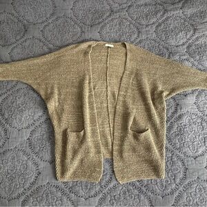 Universal Thread Green Knit Cardigan Dolman Sleeves Size Small